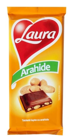 CIOCOLATA LAURA CU ARAHIDE 85GR (24BUC) 5941047834706