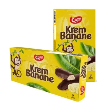 BAT.CAMEL KREM BANANE 153GR(20 BUC) 3903658691002
