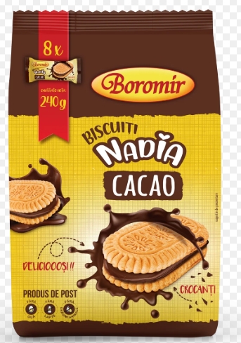 BISCUITI NADIA CACAO 240GR (12BUC/BAX) 5941446011098