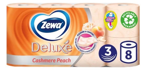 ZEWA PIERSICA HARTIE 3 STR 8 ROLE/SET 7322541171791
