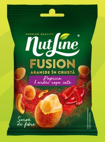 NUTLINE FUSION ARAHIDE IN CRUSTA PAPRIKA 60GR (12BUC/BAX) 5941445678384