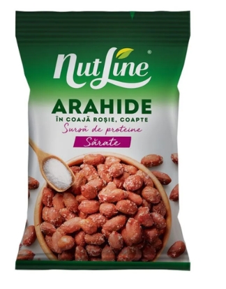 NUTLINE ARAHIDE IN COAJA ROSIE COAPTE SARATE 145GR (12BUC/BAX) 5941445661218