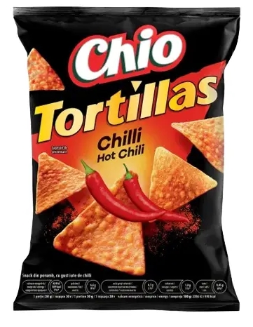 CHIO TORTILLAS HOT CHILLI 110GR (12BUC/BAX) 5941445676830