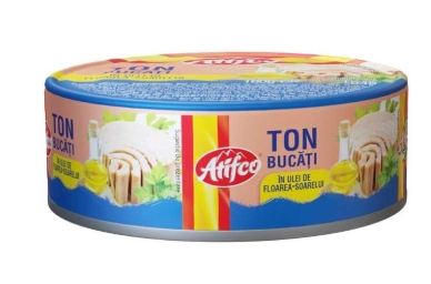 TON BUCATI IN ULEI FLOAREA SOARELUI ATIFCO 160GR 5941905077245