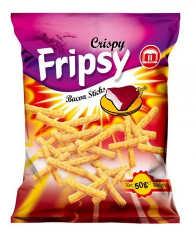 FRISPY STICKS BACON 50GR (25BUC/BAX) 5310264001589