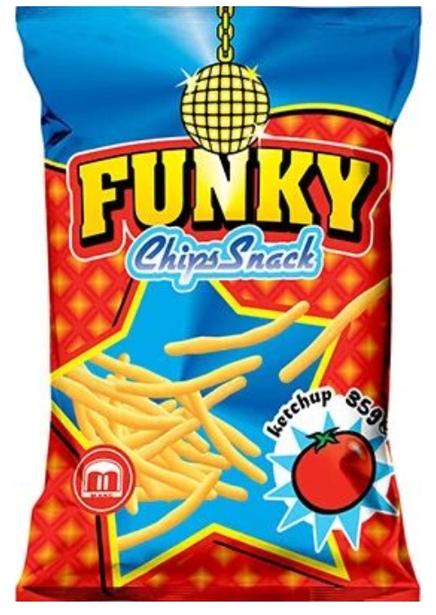 FUNKY CHIPS KETCHUP 35GR (25BUC/BAX) 5310264000643