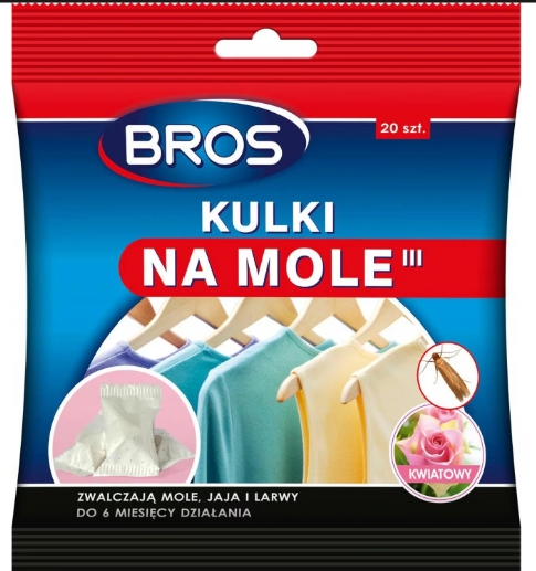 BROS  BILE PARFUMATE ANTI MOLII TRANDAFIR 5904517281813