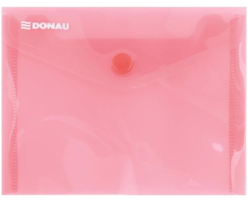 MAPA DIN PLASTIC DONAU CU CAPSE ROSU (12BUC/SET) 5901498022770