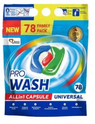 PRO WASH CAPSULE UNIVERSAL 78 BUC 4260637723000