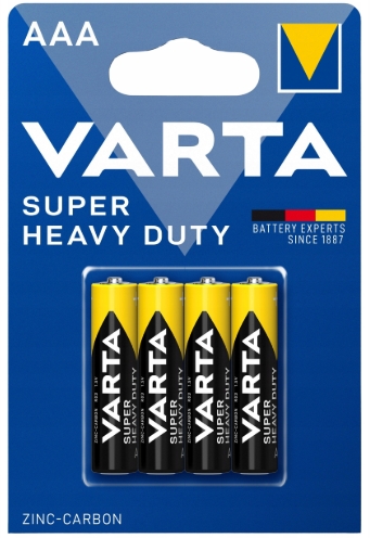 VARTA BATERIE SUPER HEAVY DUTY AAA R3 4008496676187