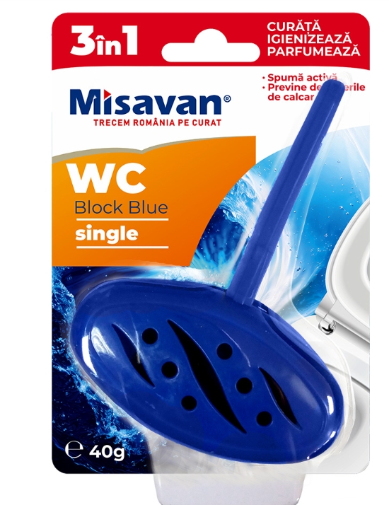 MISAVAN ODORIZANT WC BLOCK BLUE 40g 6422768023871