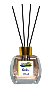 PURELIFE ODORIZANT DE CAMERA CU BETISOARE DUBAI-OUD AROMA LEMN AROMAT 120ML 739113471765