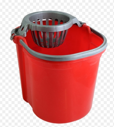 Galeata ovala cu storcator 13L rosu 6422465035832