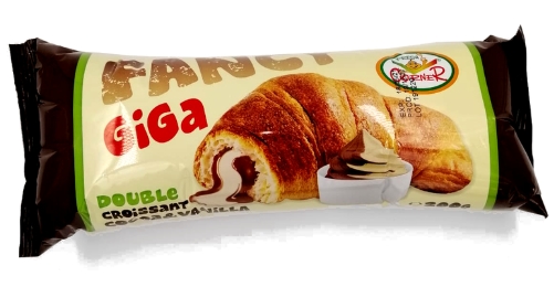 CROISSANT FANCY GIGA DOUBLE CACAO&VANILIE 200GR (10BUC/BAX) 5319991400344