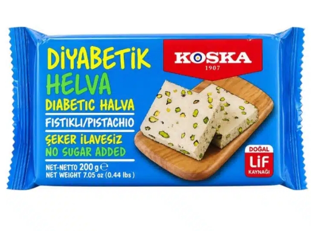KOSKA DIABETIC HALVA FISTIC 200GR (12BUC/SET) 8690710141456