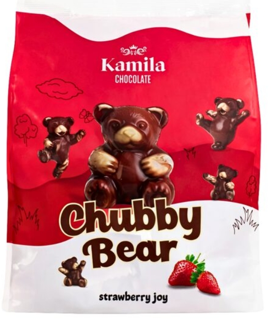 KAMILA URSULETI CIOC.BEAR RED 600GR (8BUC/BAX) 3904647850981