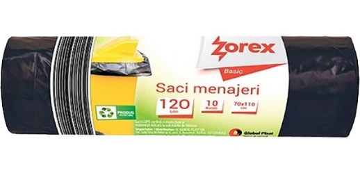 ZOREX PRO SACI NEGRI 120L 10/ROLA, F. REZISTENTI 6422465000052