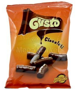 GUSTO PUFULETI GLAZURA INVELIS CACAO, 50G (6BUC/SET) 5941868200063