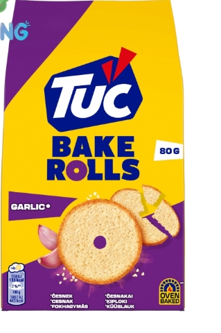 TUC BAKE ROLLS GARLIC 80GR 15BUC/BAX 7622202317033