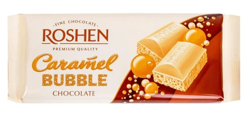 ROSHEN CIOC.AERATED WHITE CARAMEL 80GR 4823077626241