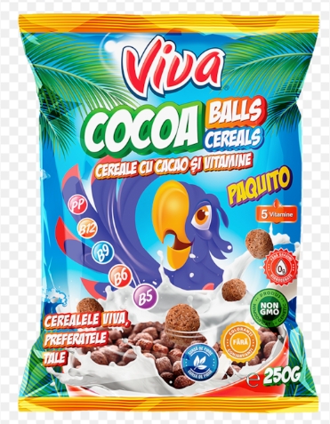 VIVA CER.COCOA BALLS 250G (10BUC/BAX) 5941311002275