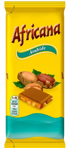 AFRICANA CIOCO.ARAHIDE 80GR (24BUC/CUT) 7622202022623