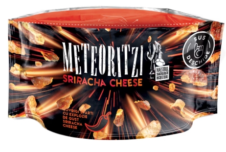 METEORITZI CU GUST SRIRACHA CHEESE 75G (35BUC/BAX) 5949040203178