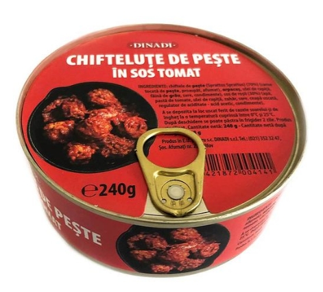 CHIFTELUTE SOS TOMAT CU LEGUME240g DINADI 6421872004134