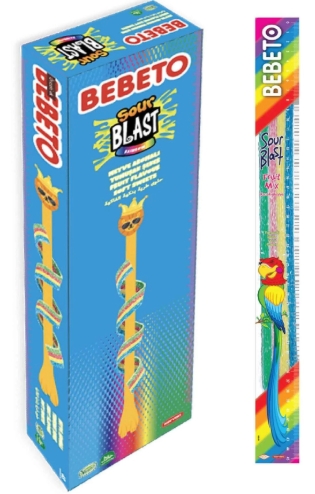 BEBETO SOUR BLAST JELEURI METRU ACRISOARE 15GR (6BUC/CUT) 8690146077206