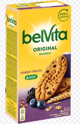 BELVITA STAR CER.FRUCTE PADURE/MUSLI 300GR(10BUC/CUT) 7622210289995