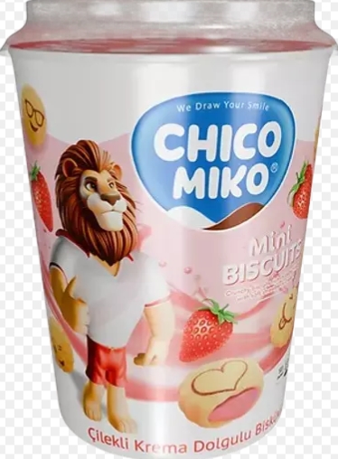 BISC.CHICO MIKO CAPSUNI CUP 125GR (24BUC) 8683923556247