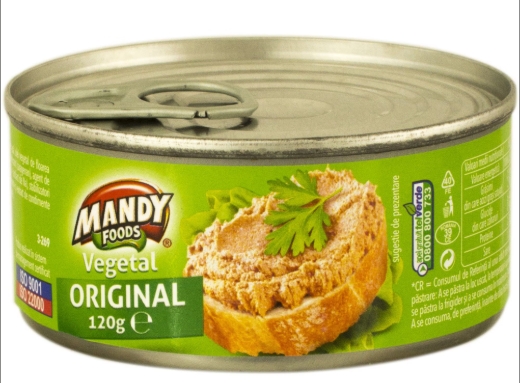 MANDY PATE VEGETAL 120G 6BUC/BAX 5941334002122