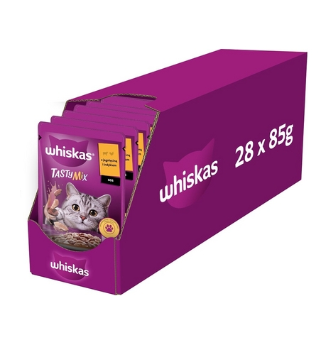 WHISKAS TASTY MIX ADULT MIEL&CURCAN 85G (28BUC) 4770608262426