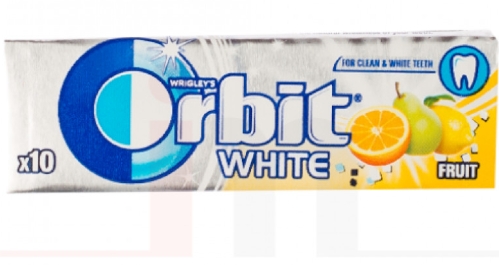 ORBIT WHITE FRUIT (30BUC/PAC) 4009900380447