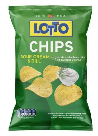 LOTTO CHIPS CU SMANTANA&MARAR 100GR (10BUC/BAX) 5204193876281