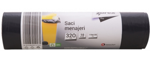 ZOREX PRO SACI NEGRI 320L (10BUC/ROLA) 6422465012161