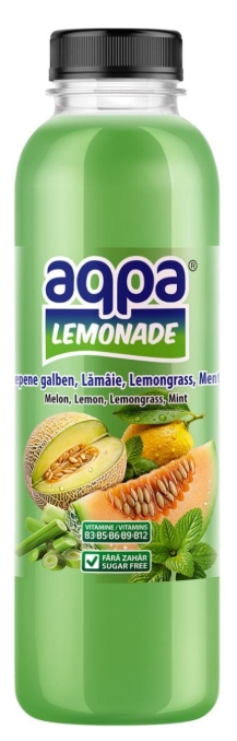 AQPA LIMONADA PEPENE GALBEN&LAMAIE&MENTA 0.5L SGR (12BUC/BAX) 6427988012131