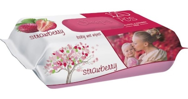 SLEEPY EASY CLEAN SERVETELE UMEDE STRAWBERRY COPII (12BUC/BAX) 8681212060666