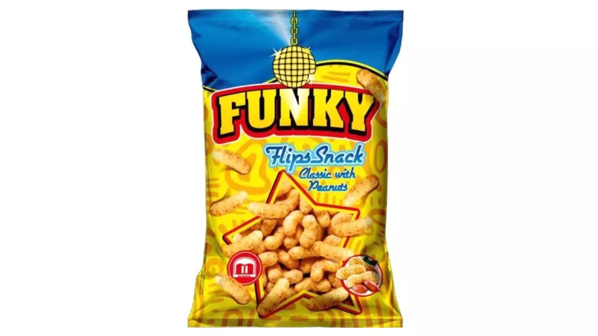 FUNKY FLIPS SNACK CU AROMA ARAHIDE 50GR (30BUC/BAX) 5319990220363