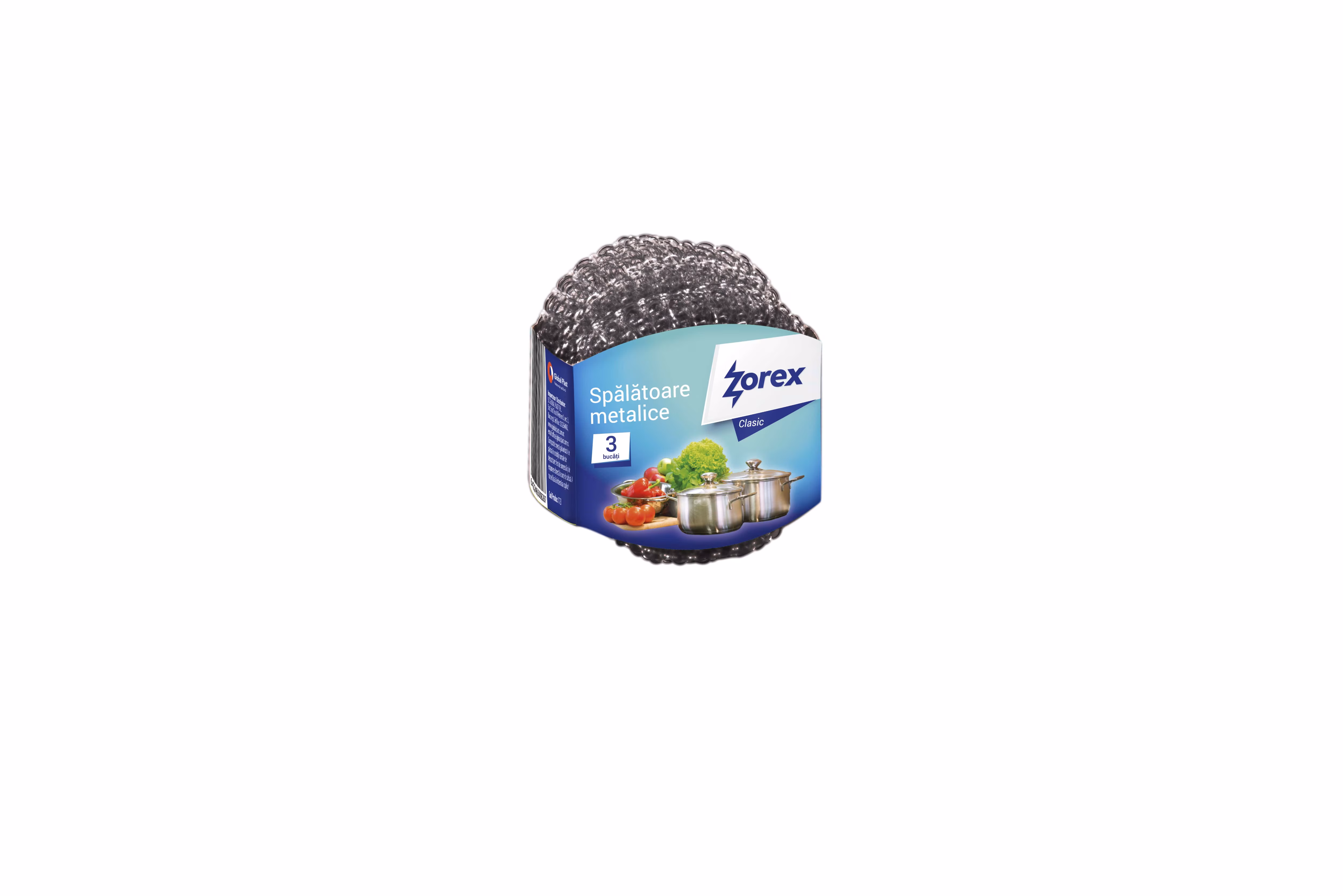 ZOREX Spalatoare metalice 3/set 6422465003657