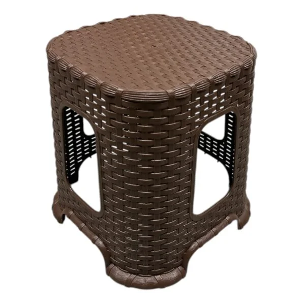SCAUNEL PLASTIC IMITATIE RATTAN, 1/SET 6422465024355