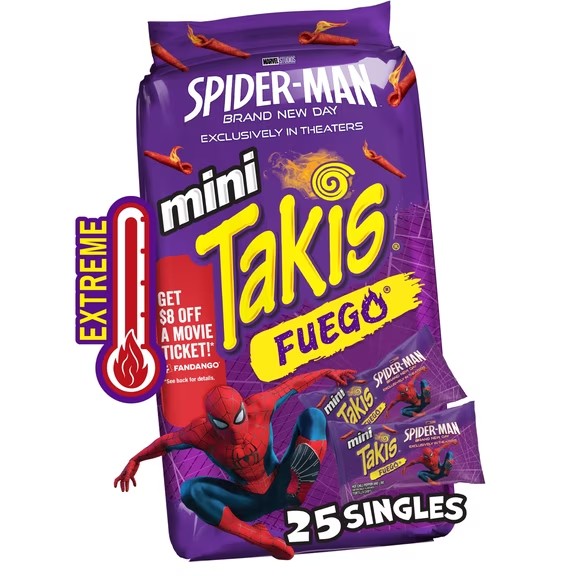 TAKIS 90GR FUEGO SPIDER MAN (18BUC/BAX) 8412600028599