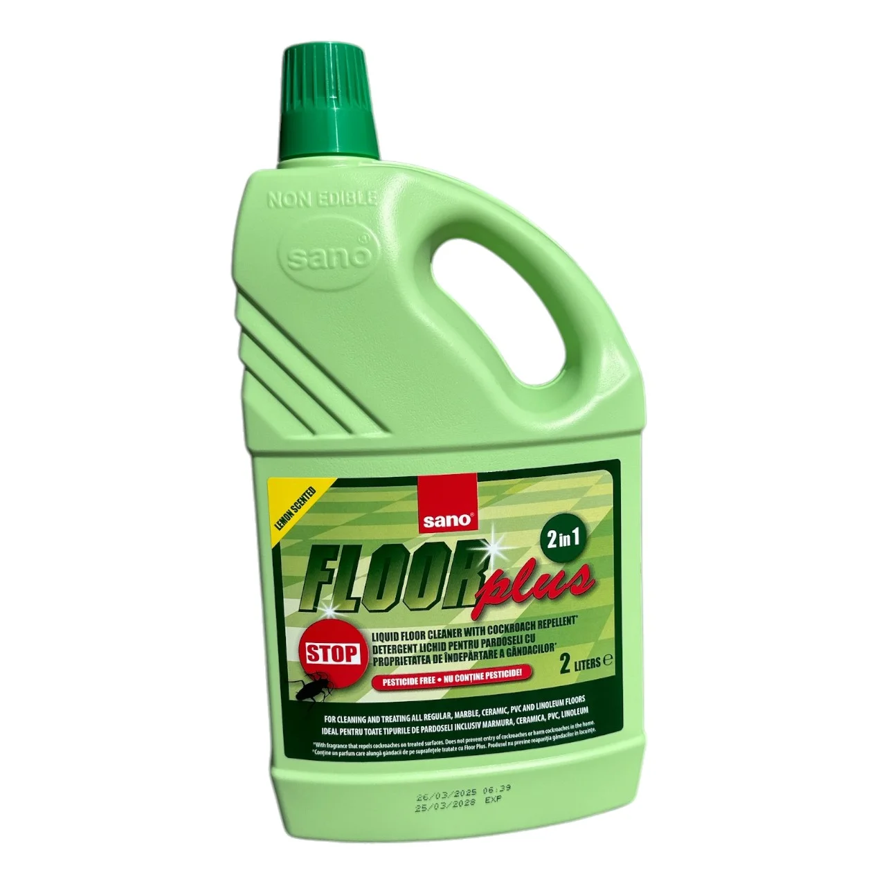 SANO FLOOR PLUS 2L ( DET.PARDOSELI IMPOTRIVA TARATOARELOR) 7290005423635