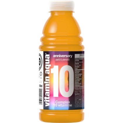 VITAMIN AQUA PEAR PEACH 0.6L SGR (6BUC/BAX) 5942328202429