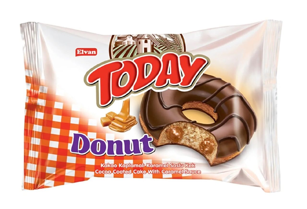 TODAY DONUT CARAMEL 45GR(24BUC/CUT) 8693029603196