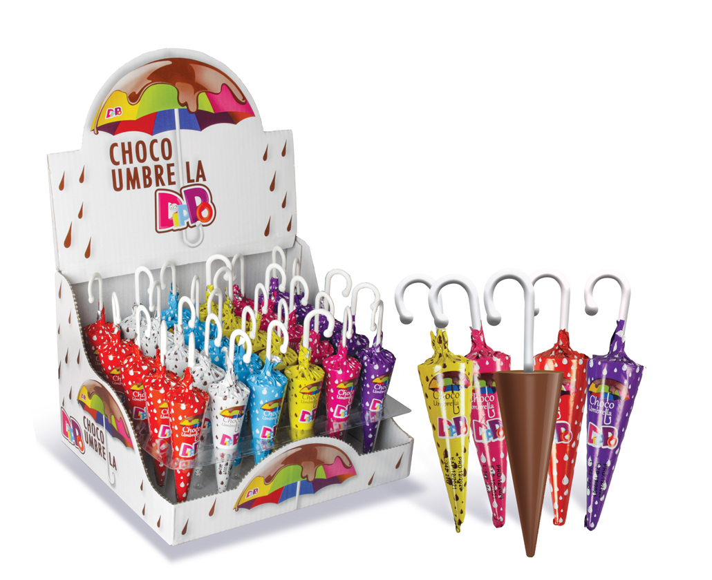 ZV. DIPPO UMBRELLA CHOCOLATE  25 gr  6x30 buc 8682134085393