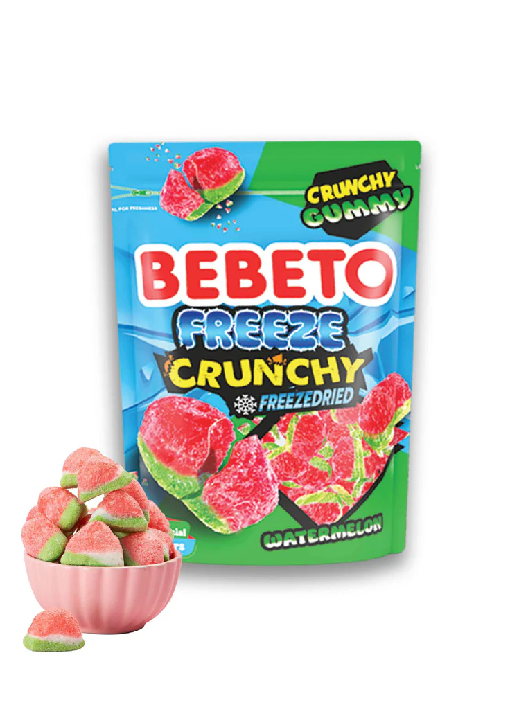 BEBETO FREEZE CRUNCHY JELEURI PEPENE 35GR (12BUC/BAX) 8690146182269
