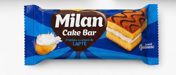 MILAN CAKE BAR LAPTE 25GR (24BUC/CUT) 6421000000502