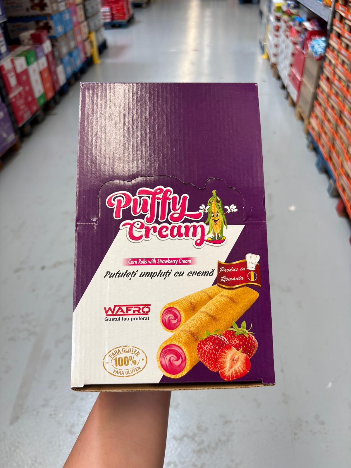 PUFFY CREAM PUFULETI CAPSUNI 18GR (24BUC/CUT) 6425999000116