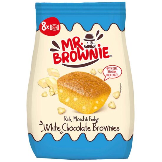 MR BROWNIE PRAJ CU BUC DE CIOCOLATA ALBA 200GR 8411037884624